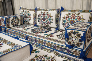 Boho Sofa Couch, Floor Cushion Couch, Diwan Sofa Sets, Moroccan Majlis Couch, جلسة عربية, Traditional Majlis Floor Seating, Arabic Jalsa Set
