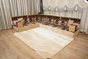 أطقم كنب ديوان أصلية، كنب غرفة معيشة على طراز بوهو، كنب مجلس عربي، طقم كنب تقليدي، كنب أرضي مقسم، وسادة مغربية