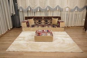 أطقم كنب ديوان أصلية، كنب غرفة معيشة على طراز بوهو، كنب مجلس عربي، طقم كنب تقليدي، كنب أرضي مقسم، وسادة مغربية