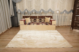 Boho Style Living Room Sofa Set, Diwan Sofa Sets, Floor Sofa, Arabic Majlis Sofa, Traditional Sofa Set, Sectional Floor Cushions