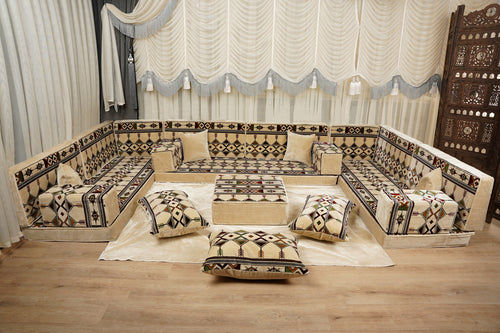 Loveseat Bodenssofa, Arabisches Bodenkissen, Diwan Sofagarnituren, Sof