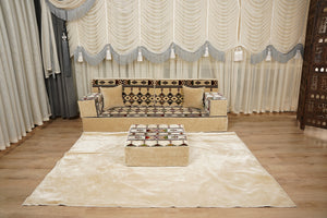 Traditional Arabic Floor Cushion, Diwan Sofa Sets, Ottoman Cushion, Handmade Arabic Floor Sofa, Arabic Majlis Sofa, Turkish Floor Sofa