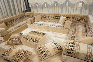 كنبة تركية أرضية، كنبة بوهو أرضية، طقم كنب ديوان، كنبة على الطراز المغربي، كنبة عربية أرضية مع وسائد، طقم جلسة عربية