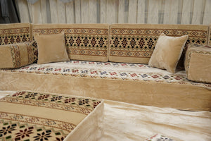 كنبة تركية أرضية، كنبة بوهو أرضية، طقم كنب ديوان، كنبة على الطراز المغربي، كنبة عربية أرضية مع وسائد، طقم جلسة عربية
