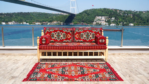 Floor Cushions Set, Arabic Floor Seating, Patio Furniture, Wooden Bench Sofa Sets, Arabic Majlis Set, Arabic Seating Jalsah, Traditional Wooden Bench, Yemeni Majlis, Garden Sofa Set