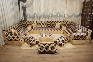 طقم وسائد أرضية، كنبة أرضية تركية، طقم كنب ديوان، كنبة مغربية، طقم كنب مقسم، طقم كنب غرفة معيشة على طراز بوهو، كنبة أرضية عربية