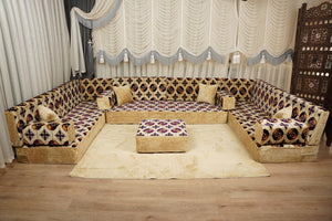 طقم وسائد أرضية، كنبة أرضية تركية، طقم كنب ديوان، كنبة مغربية، طقم كنب مقسم، طقم كنب غرفة معيشة على طراز بوهو، كنبة أرضية عربية