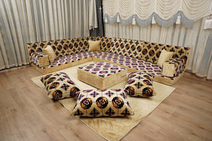 طقم وسائد أرضية، كنبة أرضية تركية، طقم كنب ديوان، كنبة مغربية، طقم كنب مقسم، طقم كنب غرفة معيشة على طراز بوهو، كنبة أرضية عربية