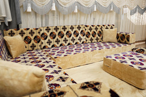 طقم وسائد أرضية، كنبة أرضية تركية، طقم كنب ديوان، كنبة مغربية، طقم كنب مقسم، طقم كنب غرفة معيشة على طراز بوهو، كنبة أرضية عربية