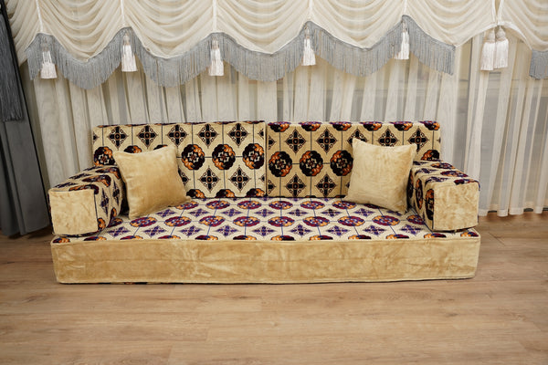 طقم وسائد أرضية، كنبة أرضية تركية، طقم كنب ديوان، كنبة مغربية، طقم كنب مقسم، طقم كنب غرفة معيشة على طراز بوهو، كنبة أرضية عربية