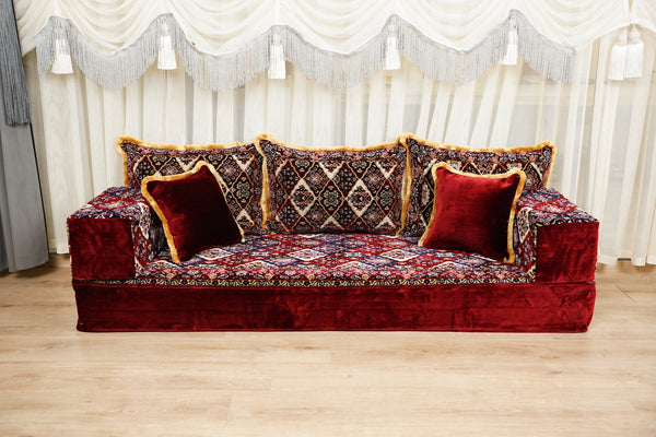 Diwan Sofa Sets, ريكة مجالس, Ottoman Cushion Set, Handmade Floor Seating Sofa, Sectional Floor Sofa, Boho Floor Couch, Traditional Floor Sofa