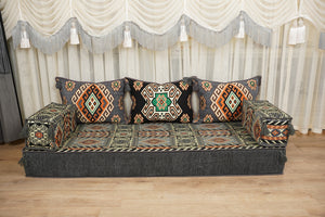 Ottoman Floor Sofa Seating Set, Traditional Sofa Set, Diwan Sofa Sets, Arabic Majlis Sofa, Moroccan Sofa Set, Ottoman Couch