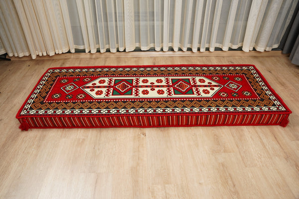 Red Arabic Lounge Sofa, Diwan Sofa Sets, Moroccan Couch, Floor Sofa Seating Set, Moroccan Couch, Arabic Jalsa Set