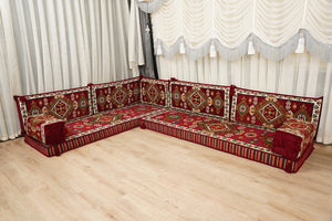 Boho Floor Seating, Arabic Sofa Set, Diwan Sofa Sets, جلوس عربي على الأرض,  Boho Floor Seating, Traditional Floor Sofa, Arabic Jalsa Set