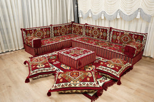 Boho Floor Seating, Arabic Sofa Set, Diwan Sofa Sets, جلوس عربي على الأرض,  Boho Floor Seating, Traditional Floor Sofa, Arabic Jalsa Set