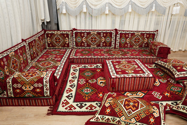 Boho Floor Seating, Arabic Sofa Set, Diwan Sofa Sets, جلوس عربي على الأرض,  Boho Floor Seating, Traditional Floor Sofa, Arabic Jalsa Set