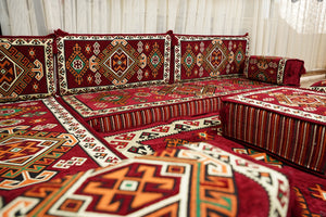 Boho Floor Seating, Arabic Sofa Set, Diwan Sofa Sets, جلوس عربي على الأرض,  Boho Floor Seating, Traditional Floor Sofa, Arabic Jalsa Set