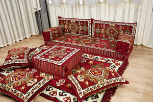 Boho Floor Seating, Arabic Sofa Set, Diwan Sofa Sets, جلوس عربي على الأرض,  Boho Floor Seating, Traditional Floor Sofa, Arabic Jalsa Set
