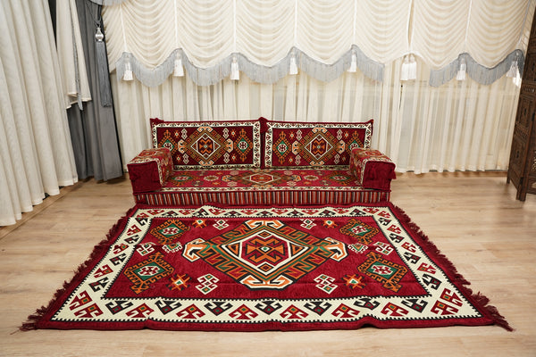 Boho Floor Seating, Arabic Sofa Set, Diwan Sofa Sets, جلوس عربي على الأرض,  Boho Floor Seating, Traditional Floor Sofa, Arabic Jalsa Set