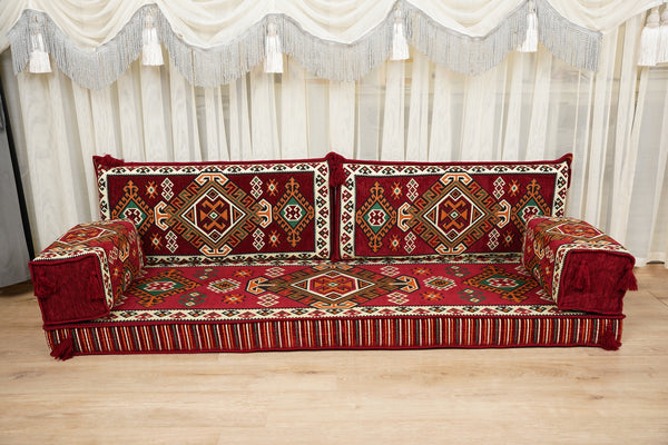 Boho Floor Seating, Arabic Sofa Set, Diwan Sofa Sets, جلوس عربي على الأرض,  Boho Floor Seating, Traditional Floor Sofa, Arabic Jalsa Set