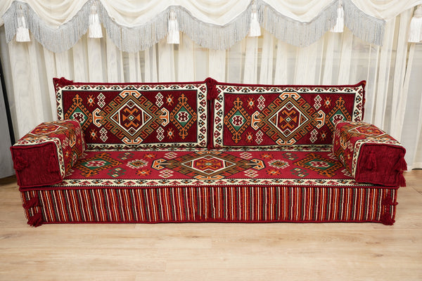 Boho Floor Seating, Arabic Sofa Set, Diwan Sofa Sets, جلوس عربي على الأرض,  Boho Floor Seating, Traditional Floor Sofa, Arabic Jalsa Set
