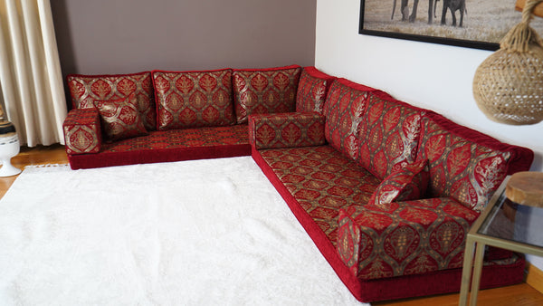 Corner Arabic Sofa, Bench Cushions, Sofa Pillows, Entryway Bench, Bohemian Furniture, Floor Seating Set, Arabic Majlis, Diwan Sofa Sets