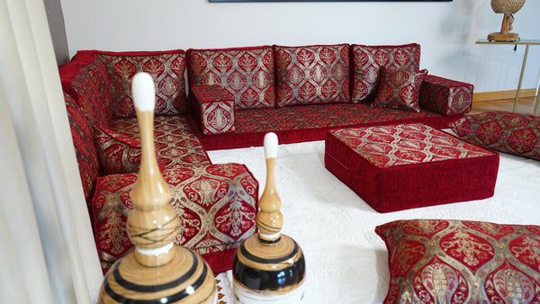 Corner Arabic Sofa, Bench Cushions, Sofa Pillows, Entryway Bench, Bohemian Furniture, Floor Seating Set, Arabic Majlis, Diwan Sofa Sets