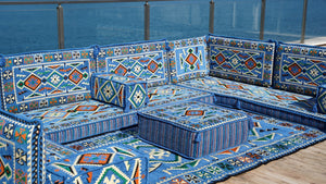 8'' Thickness U Sofa Set, Floor Seating Set, Arabic Sofa, Moroccan Sofa Seating Set