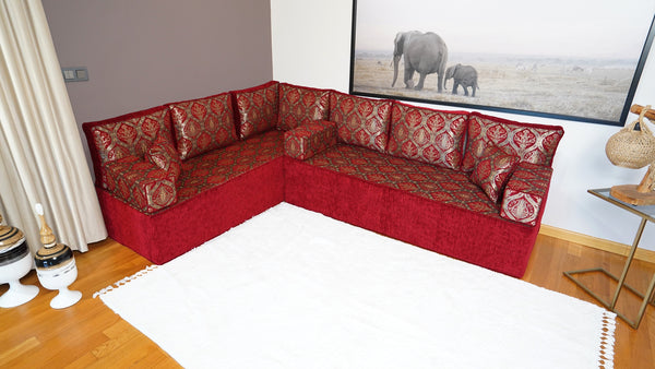 Corner Arabic Sofa, Bench Cushions, Sofa Pillows, Entryway Bench, Bohemian Furniture, Floor Seating Set, Arabic Majlis, Diwan Sofa Sets