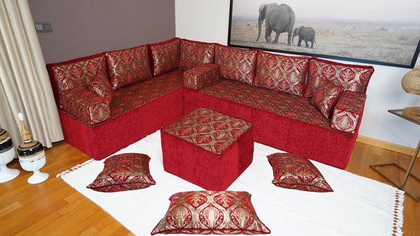 Corner Arabic Sofa, Bench Cushions, Sofa Pillows, Entryway Bench, Bohemian Furniture, Floor Seating Set, Arabic Majlis, Diwan Sofa Sets