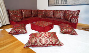 Corner Arabic Sofa, Bench Cushions, Sofa Pillows, Entryway Bench, Bohemian Furniture, Floor Seating Set, Arabic Majlis, Diwan Sofa Sets