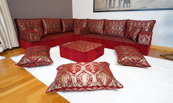 Corner Arabic Sofa, Bench Cushions, Sofa Pillows, Entryway Bench, Bohemian Furniture, Floor Seating Set, Arabic Majlis, Diwan Sofa Sets