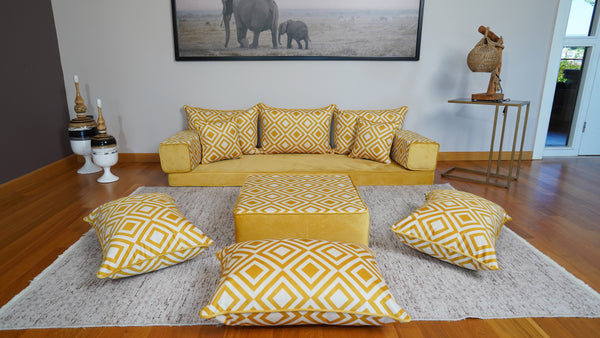 Sectional Velvet Sofa Sets, Sectional Floor Seating, Floor Cushions, Pallet Sofa Set, Patio Furniture, Sectional Couch, Arabic Majlis, Reading Pillow