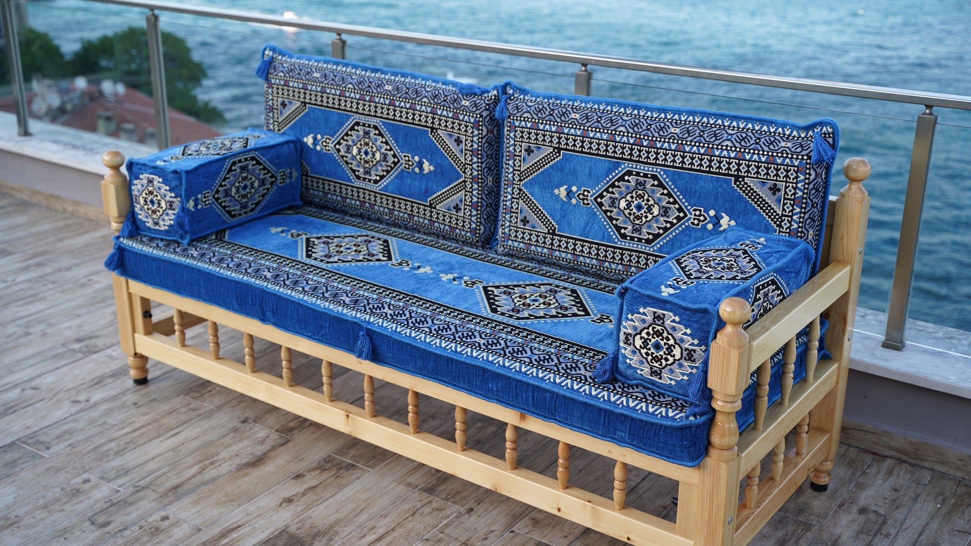 Arabic Sofa Patio Furniture, Bohemian Sofa, Moroccan Living Room Couch