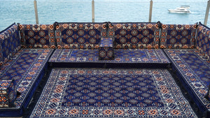 8'' Thickness U Sofa Set, Floor Cushions, Arabic Majlis Seating, Turkish Floor Seating