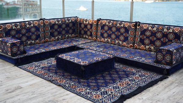 8'' Thickness L Sofa Set, Sectional Sofa, Sectional Sofa, Arabic Majlis, Oriental Sofa, Moroccan Sofa