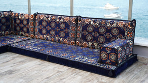 8'' Thickness L Sofa Set, Sectional Sofa, Sectional Sofa, Arabic Majlis, Oriental Sofa, Moroccan Sofa