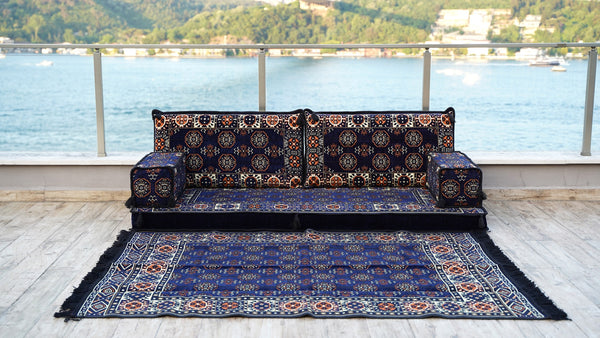 8'' Thickness Sofa Set, Living Room Sofa, Arabic Majlis Furniture, Patio Furniture, Handmade Wooden Bench