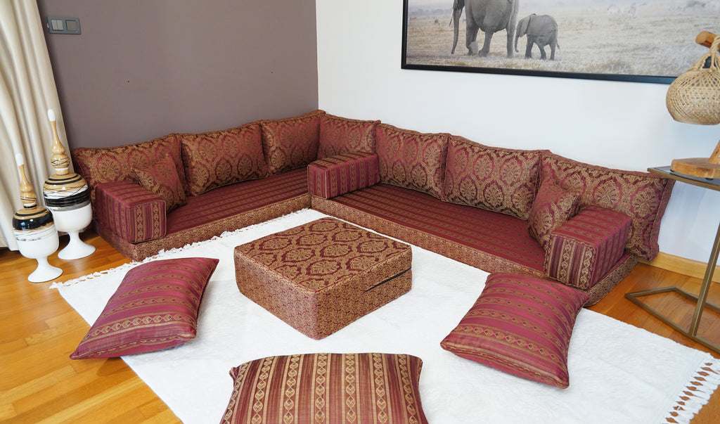 Arabic Sofa Seating Set, Bench Cushions, Sofa Pillows, Entryway Bench, Bohemian Furniture, Floor Seating Set, Diwan Sofa Sets