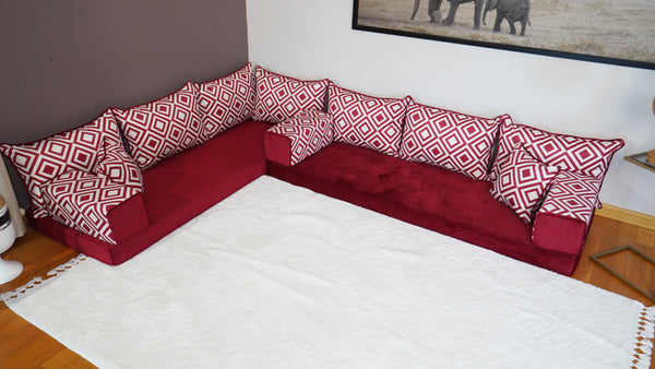 Arabic Velvet Sofa Sets, Floor Sofa Set, Bench Cushions, Entryway Bench, Bohemian Furniture, Arabic Diwan Sofas, Floor Cushions