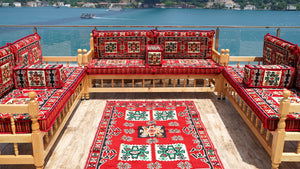 Moroccan Majlis, Wooden Bench Sofa Sets, Patio Benches, Arabic Majlis Seating, Pine Tree Wooden Bench, Outdoor Furniture, Arabic Seating Jalsah, Yemeni Majlis Set