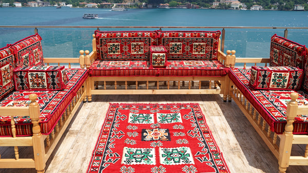 Moroccan Majlis, Wooden Bench Sofa Sets, Patio Benches, Arabic Majlis Seating, Pine Tree Wooden Bench, Outdoor Furniture, Arabic Seating Jalsah, Yemeni Majlis Set