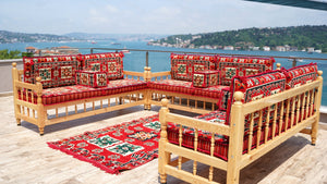 Moroccan Majlis, Wooden Bench Sofa Sets, Patio Benches, Arabic Majlis Seating, Pine Tree Wooden Bench, Outdoor Furniture, Arabic Seating Jalsah, Yemeni Majlis Set