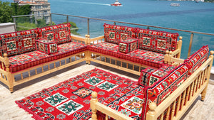 Moroccan Majlis, Wooden Bench Sofa Sets, Patio Benches, Arabic Majlis Seating, Pine Tree Wooden Bench, Outdoor Furniture, Arabic Seating Jalsah, Yemeni Majlis Set