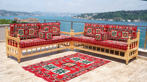 Moroccan Majlis, Wooden Bench Sofa Sets, Patio Benches, Arabic Majlis Seating, Pine Tree Wooden Bench, Outdoor Furniture, Arabic Seating Jalsah, Yemeni Majlis Set