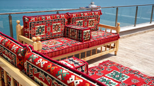 Moroccan Majlis, Wooden Bench Sofa Sets, Patio Benches, Arabic Majlis Seating, Pine Tree Wooden Bench, Outdoor Furniture, Arabic Seating Jalsah, Yemeni Majlis Set
