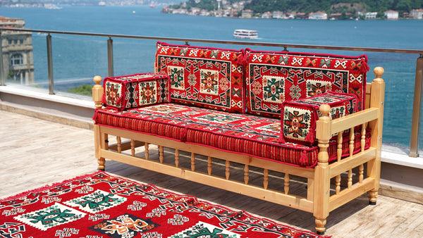 Moroccan Majlis, Wooden Bench Sofa Sets, Patio Benches, Arabic Majlis Seating, Pine Tree Wooden Bench, Outdoor Furniture, Arabic Seating Jalsah, Yemeni Majlis Set