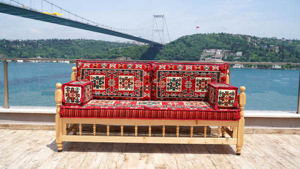 Moroccan Majlis, Wooden Bench Sofa Sets, Patio Benches, Arabic Majlis Seating, Pine Tree Wooden Bench, Outdoor Furniture, Arabic Seating Jalsah, Yemeni Majlis Set