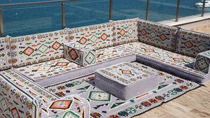 8'' Thickness U Sofa Set, Arabic Sofa, Moroccan Sofa Seating, Arabic Jalsa Seating