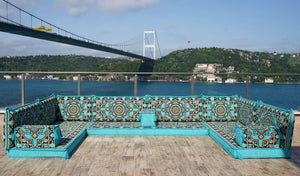 8'' Thickness U Sofa Set, Arabic Majlis, Turkish Floor Seating, Moroccan Sofa Set